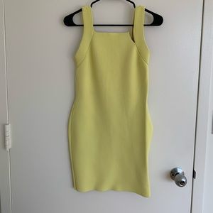 Alexander Wang body conscious mini dress yellow